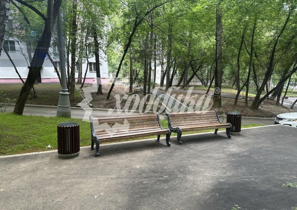 Скамейка чугунная «Городская роща» - 17