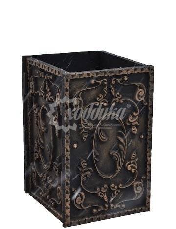 Урна чугунная квадратная «Ампир» распродажа