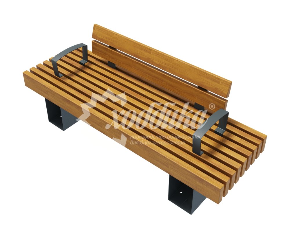 Скамейка стальная «Лондон» - 5