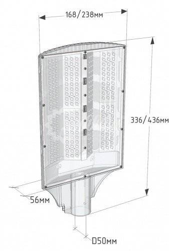 Консольный светодиодный светильник «Сквер» - 3