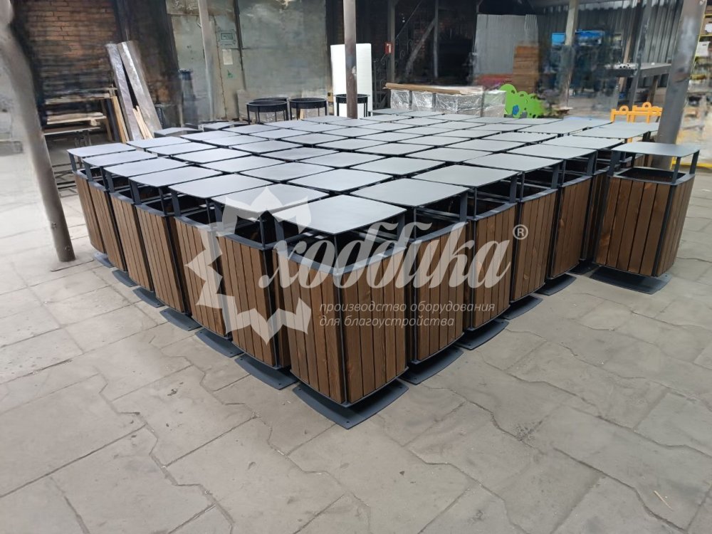 Урна парковая «Краков квадратная» - 10