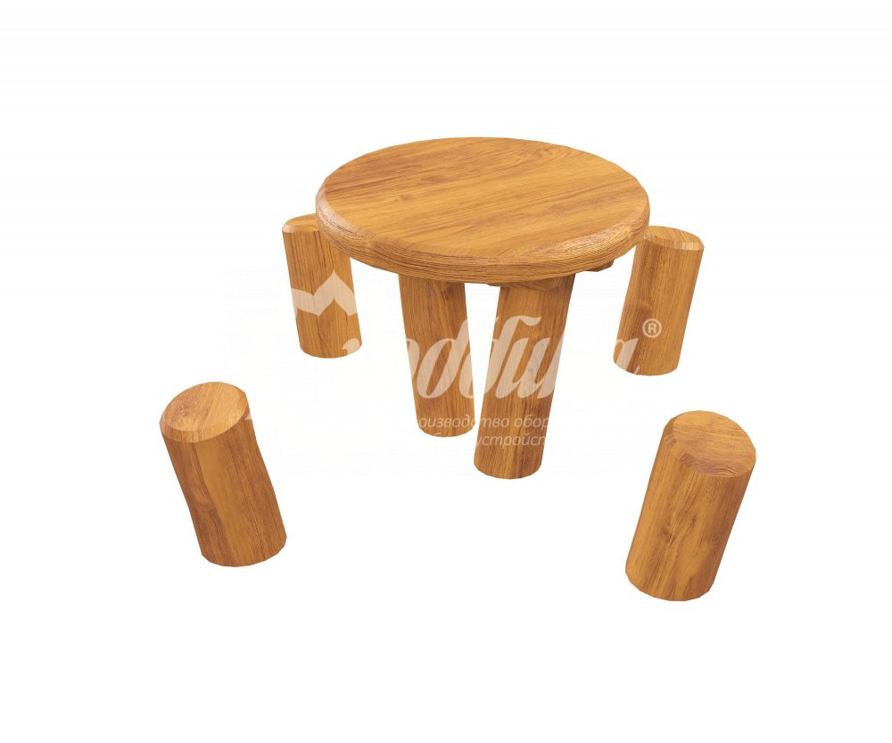 Стол с пеньками HARDWOOD «Лесной» - 2