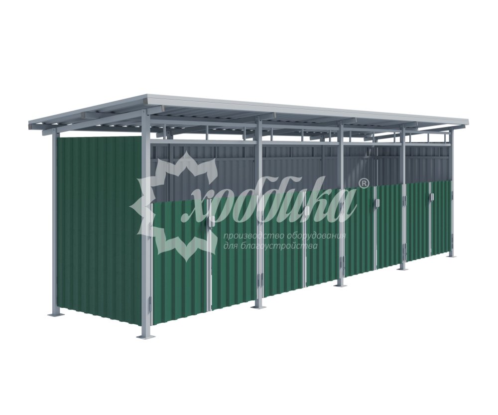 Контейнерная площадка «Экология Айрон» стальная с окном - 6