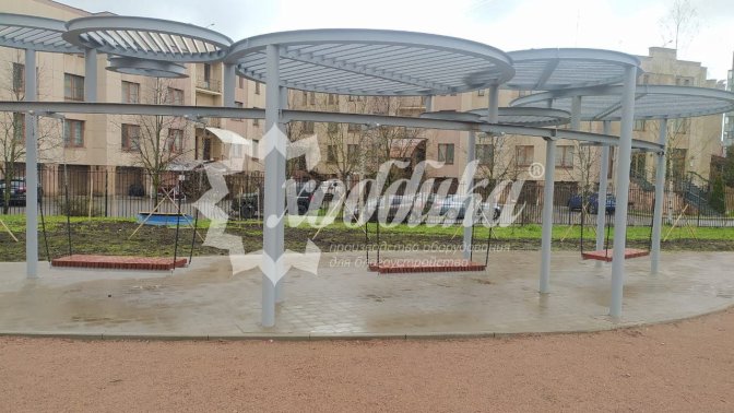 Качели «Оазис» и шпалера «Ромб» в г. Пушкин