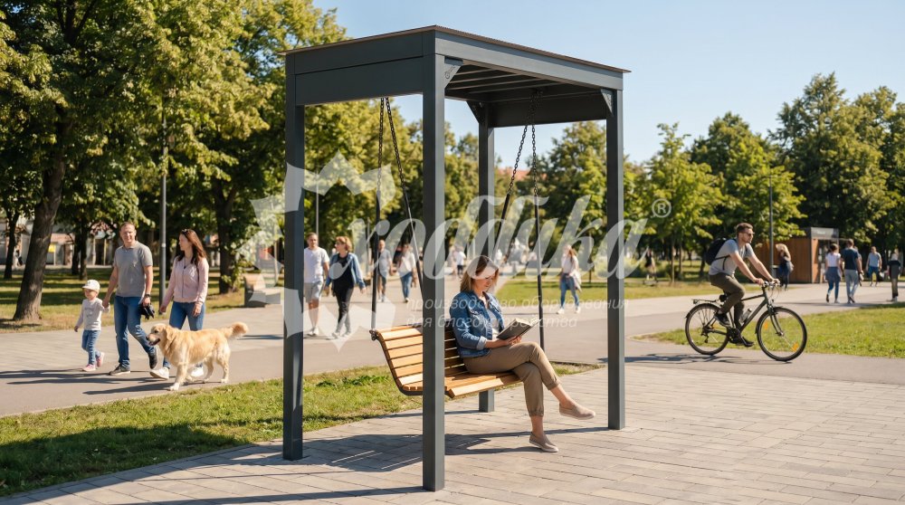 Качели парковые «Пегас» - 4