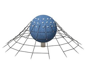 Сфера из EPDM крошки «Баббл Роуп - 1» с канатами