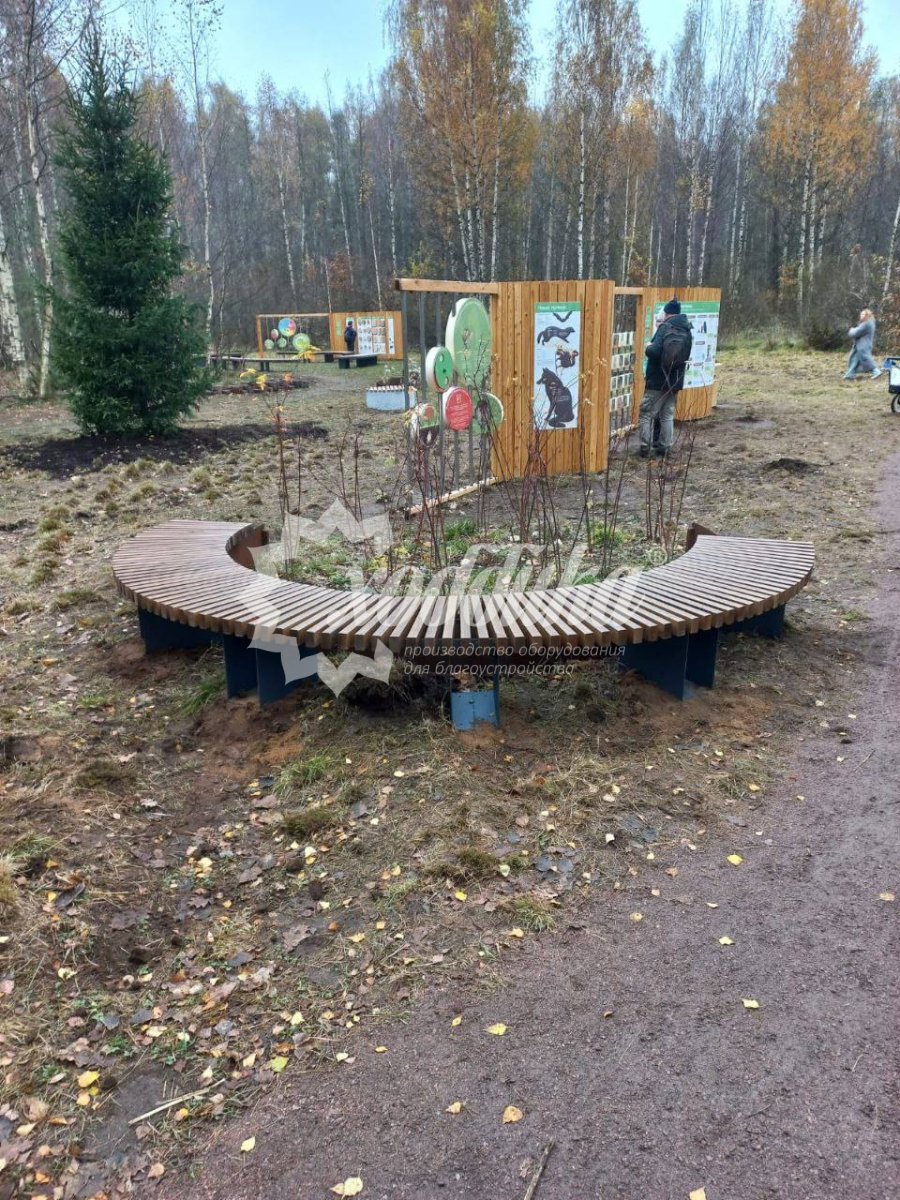 Скамейка стальная «Радиус» - 34