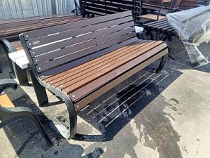 Скамейка чугунная «Голиаф» 1,5 м палисандр распродажа
