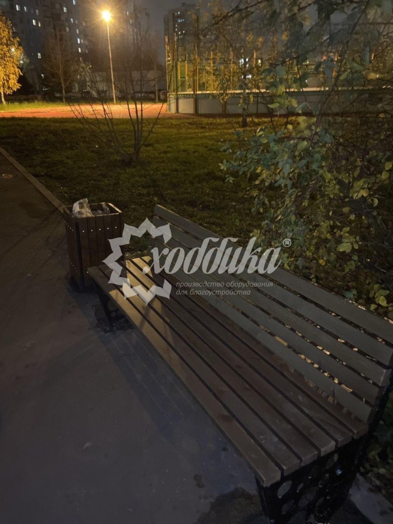 Яркий след ноября: радиусные скамейки, урны, контейнерные площадки для ТБО - 14