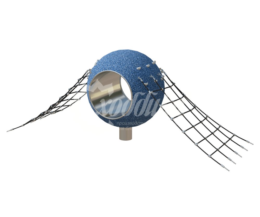 Сфера из EPDM крошки «Баббл Роуп - 2» с канатами
