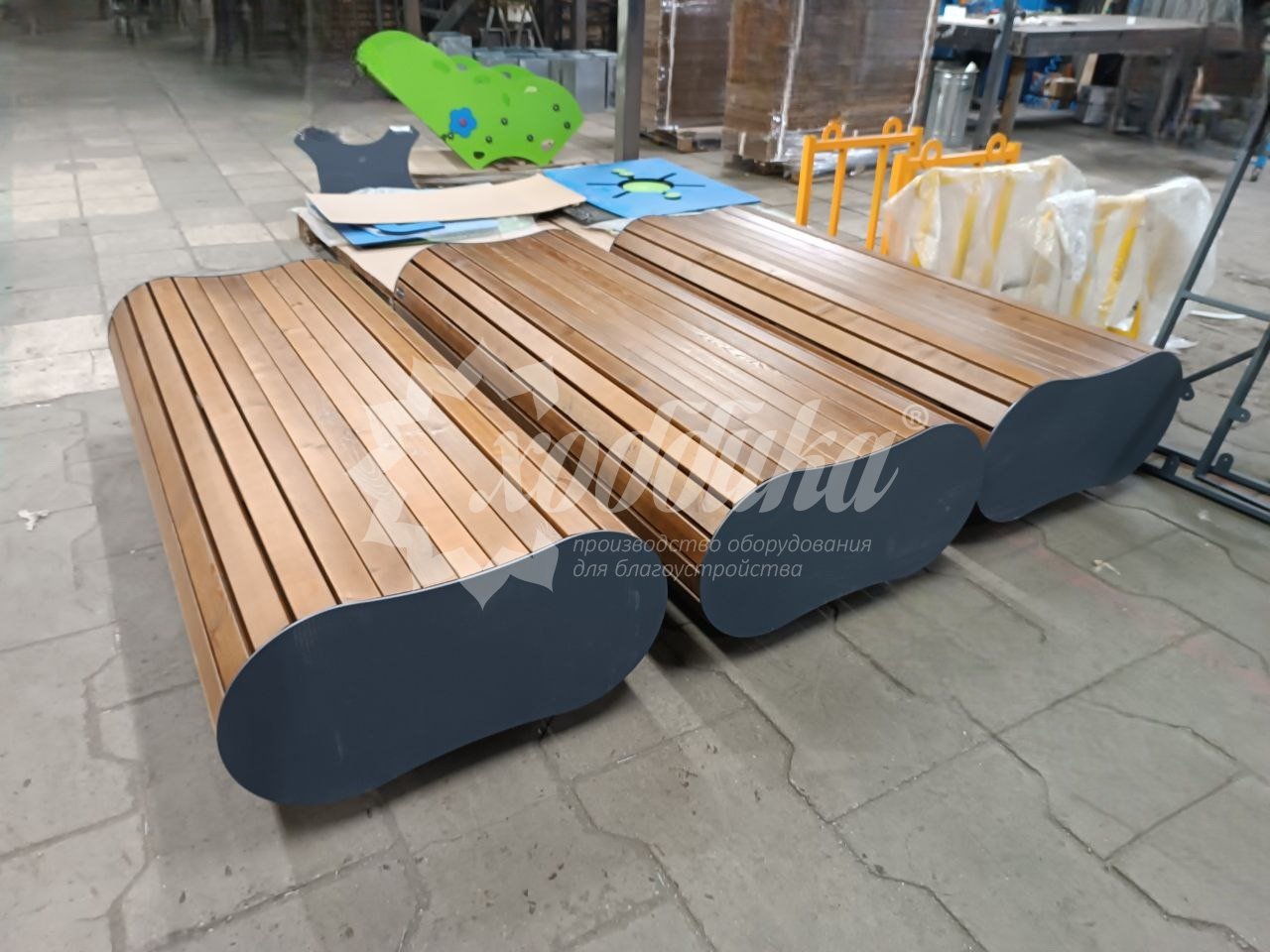 Активная зима на «Хоббике»: игровые комплексы, оборудование для спорта, скамейки, урны - 8