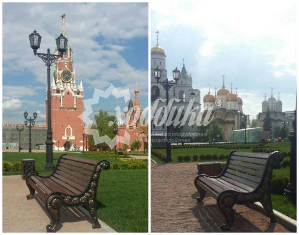 Добрались и до Кремля: наши скамейки на территории сквера - 1