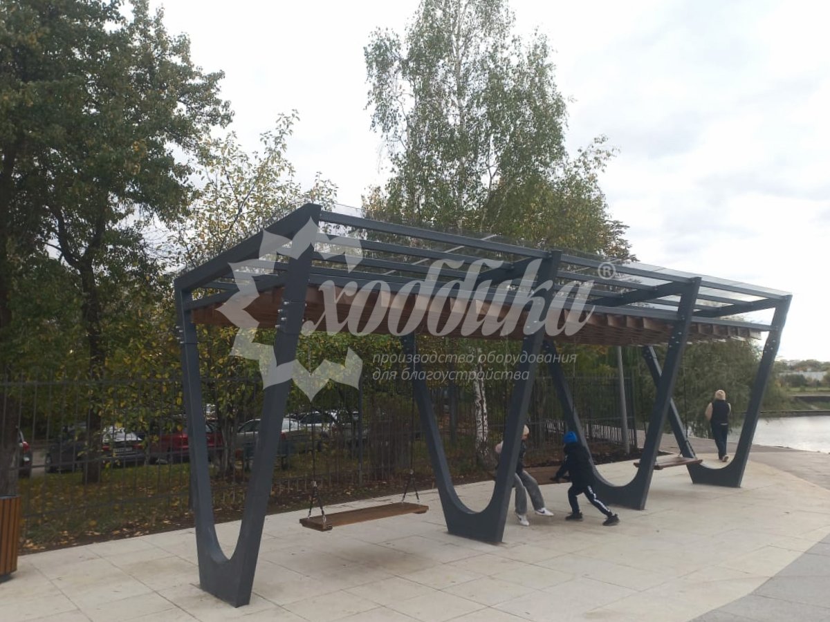 Осень в стиле комфорта: трибуны, указатели, вазоны, перголы - 50
