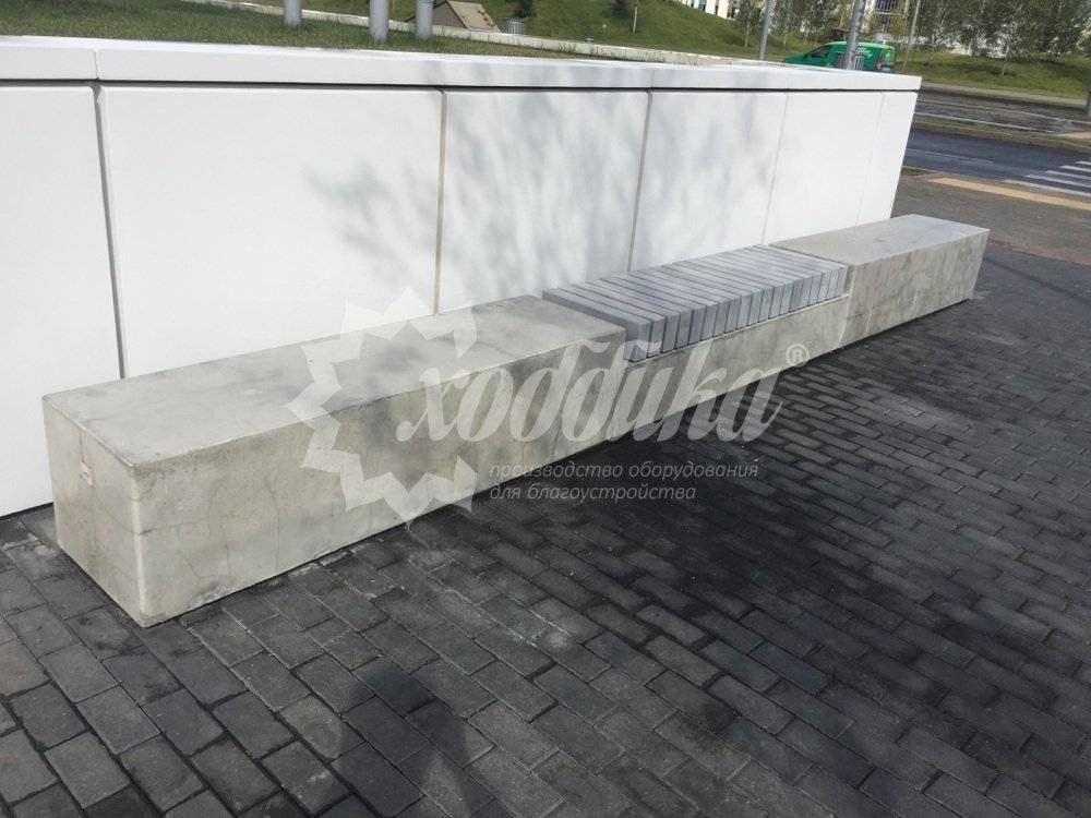 Скамья бетонная «Сколково» - 11