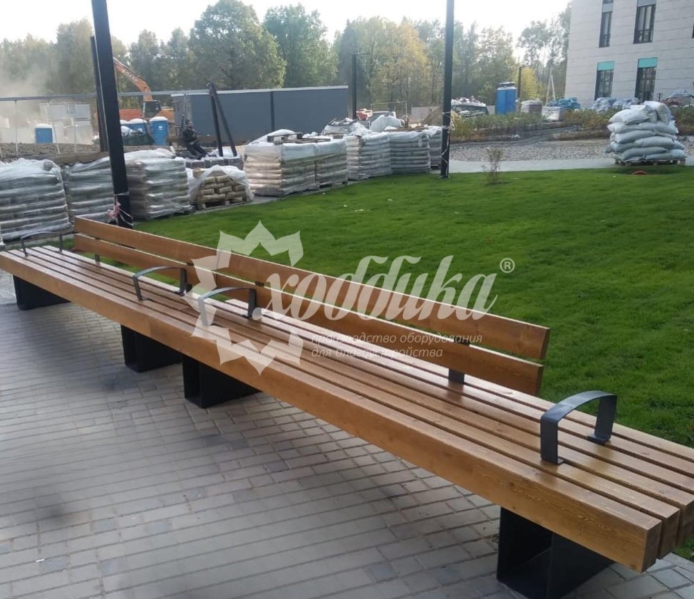 Скамейка стальная «Лондон» - 13