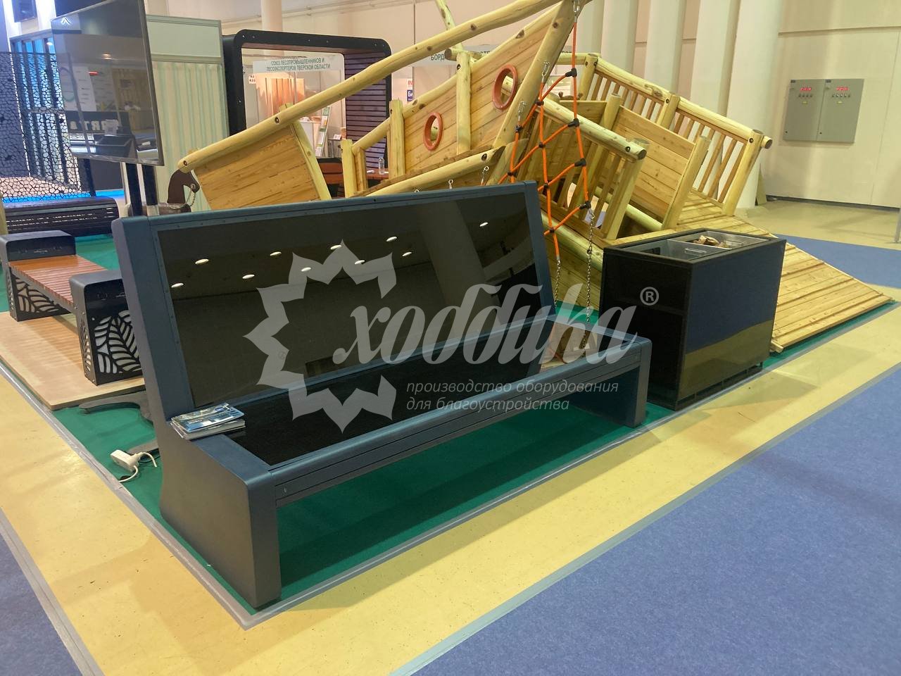 Умная городская мебель и детское игровое оборудование от Хоббики на выставке «RosBuild-2023» - 35