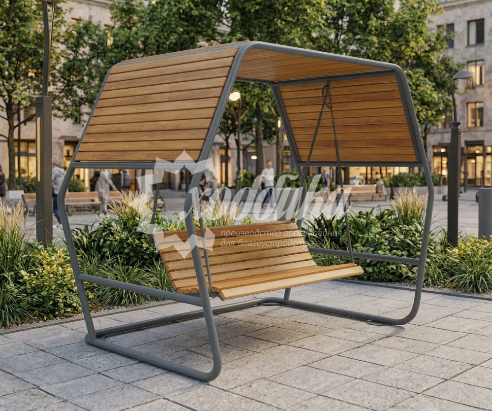 Садово-парковые качели «Грани Вуд» - 3